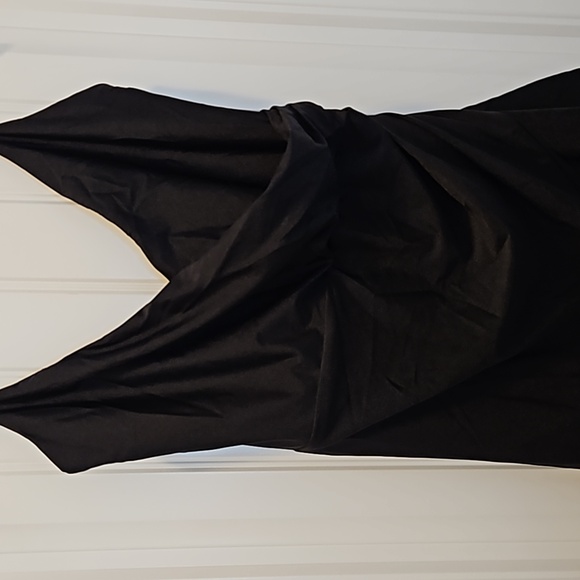 *NWT* Cynthia & Sahar Pleated Wrap Ruffled Asymmetrical Satin Dress - Picture 6 of 16